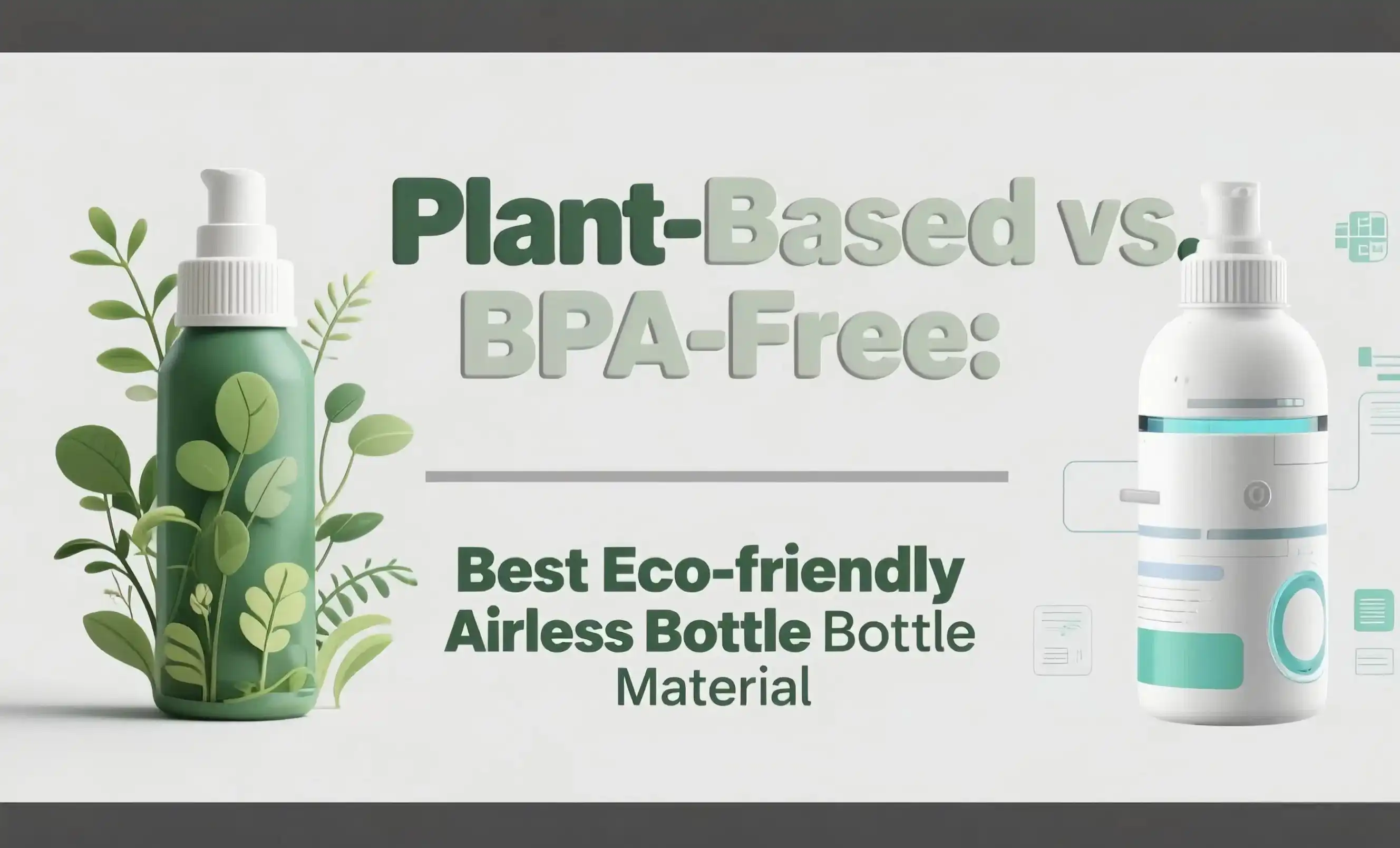 Plant-Based vs. BPA-Free: Best Eco-friendly Airless Bottle Material